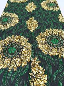 Tela de algodón encerado africano de Kenia 100 por ciento de algodón con colores vibrantes para ropa, vestidos, bolsos y proyectos de sastrería - Product Image 5