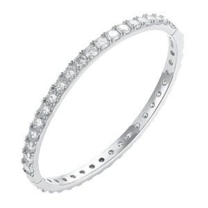 Hot Sale Moissanite Diamond <b>Bangle</b> <b>Bracelet</b> with Sparkling Brilliant in 925 Sterling Silver Jewelry Available For Sale - Product Image 3