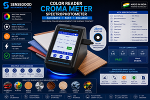 เครื่องอ่านสีดิจิตอล โครมาเมเตอร์ สเปกโตรโฟโตมิเตอร์ สำหรับการจับคู่สี การวัดค่าเดลต้าอี 400 ถึง 700 นาโนเมตร - Product Image 3