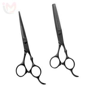 กรรไกรตัดผมกรรไกรเล็มผมแบบแบนใบมีดสแตนเลสคม - Product Image 1