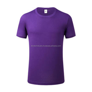 T-shirt col rond personnalisable 100% coton à séchage rapide léger et respirant motif solide avec logo personnalisé tissu jersey de meilleure qualité - Product Image 3