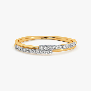 Anillo de Diamantes de Oro Amarillo para Mujer, Corte Redondo, Clásico, Anillo de Bodas, Diamantes Cultivados en Laboratorio, Disponible en Oro de 10K, 14K, 18K, Plata 925, 935 - Product Image 3