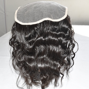 Extensions de cheveux humains à clipser 7*7 Closure, en gros, Remy indien, double trame tissée à la machine, ondulation profonde, cuticules alignées - Product Image 1