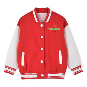 Chaqueta Varsity de Lana Más Vendida con Cuello Alto |   Chaqueta Letterman con Logotipo Bordado Personalizado para Invierno, Venta al Por Mayor OEM - Product Image 4