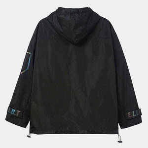 Men's <b>Techwear</b> Tactical <b>Jacket</b> Waterproof Windbreaker Streetwear Cyberpunk Cargo Utility Hooded Coat Hip Hop Urban Outerwear - Product Image 3