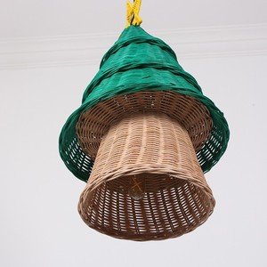 Lampe de Noël en rotin avec étoile LED, éclairage de fêtes écologique, lumières décoratives pour la maison, l'hôtel, fournisseur en gros - Product Image 6