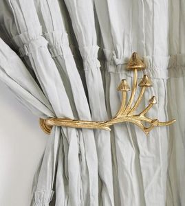 Sujetador de Cortina de Latón Sólido, Decorativo, Montado en la Pared, de Lujo, para Interiores, para Ventanas, para Uso en Hogares Modernos y Hoteles - Product Image 1