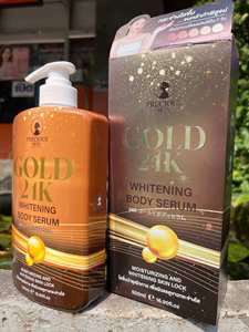 PRECIOUS SKIN GOLD 24K WHITENING BODY <b>SERUM</b> 500ML MOISTURIZING AND WHITENING SKIN LOCK 500ml. product of Thailand - Product Image 1