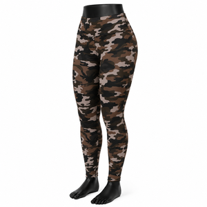 High Waist Full Length Paisley Yoga <b>Leggings</b> Spandex/Polyester Lightweight Seamless Elastic Waist Four-Way Stretch Women's - Product Image 1