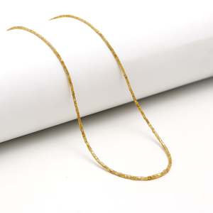 Collar de Diamantes Amarillos Naturales, Joyería de Diamantes Facetados, Collar de Plata 925 de Lujo, Regalo para Mujer, Venta al por Mayor - Product Image 2