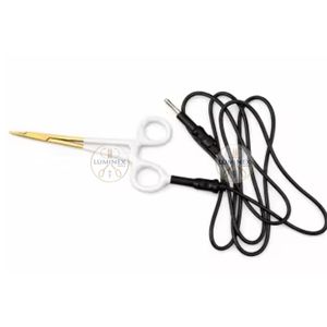 Pinzas Hemostáticas Premium con Punta Dorada, de Acero Inoxidable, Ligeras, con Bloqueo, Mango Blanco, Herramienta de Soldadura de Joyería de Alta Calidad - Product Image 1
