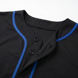 Maillot de baseball personnalisé avec impression numérique, 100% polyester, manches courtes, col de baseball, uniforme d'équipe pour hommes, femmes et adultes - Product Image 2
