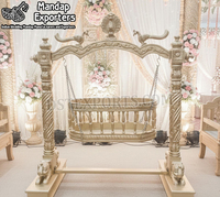 Berceau en bois Divine Baby Palna pour cérémonie de baptême – Achetez le berceau de luxe argenté le plus vendu, berceau haut de gamme pour cérémonies