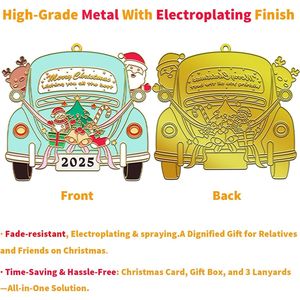 Decorazioni Natalizie Vintage in Metallo 2025, Ornamenti per Albero di Natale, Decorazioni per Interni, Regali Ricordo per Natale - Product Image 1