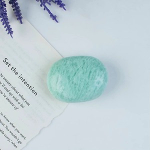 Oval Polished Jade <b>Stone</b> Natural 45x55mm Carved Gemstone Meditation Gift Home Decor Folk <b>Art</b> Mascot Crystal - Product Image 4