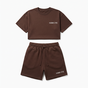 Latest Design 2026 Fashion Men's Clothing <b>Sets</b> Cotton Breathable T-Shirt and Shorts <b>Set</b> Two Piece Summer Suit Men <b>Twin</b> <b>Sets</b> - Product Image 4