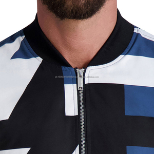 Chaqueta Bomber para Hombre con Cuello Alto, Impermeable, Transpirable y Resistente al Viento, con Cremallera Completa, Logotipo Impreso Personalizado, Color y Talla a Medida - Product Image 6