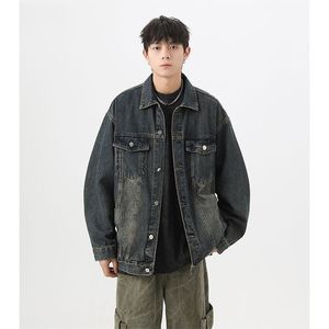 OEM 2026 New Arrival <b>Custom</b> High Quality Fashion Design Button Retro Loose Casual Spring Autumn Daily <b>Denim</b> <b>Jacket</b> Top for Men - Product Image 4