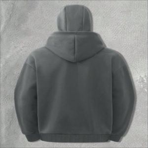 Sweat à capuche zippé surdimensionné en molleton de coton écologique, style streetwear sportswear danois premium, vintage, délavé à l'acide, effet soleil, personnalisé - Product Image 4
