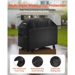 Copertura per Barbecue Resistente alle Intemperie da 52 Pollici, Impermeabile e Anti-Sbiadimento, in Poliestere 600D, Accessorio per Griglie da Esterno - Product Image 3