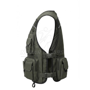 Gilet de pêche pour hommes, multi-poches, équipement de pêche en plein air, gilet utilitaire léger, fermeture éclair avant réglable, fournisseur en gros personnalisé - Product Image 4