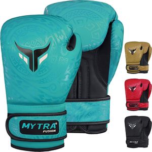 Guantes de Boxeo MMA Profesionales Mytra Fusion para Niños, Cuero Sintético con Correas y Agarres Personalizables, Guantes de Entrenamiento para Muay Thai - Product Image 1
