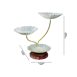 3 Tier Prime Quality Metal <b>Cake</b> <b>Stand</b> <b>Set</b> With Floral Design <b>Cake</b> Display For Home Decor & Wedding Display <b>Stand</b> From India - Product Image 1