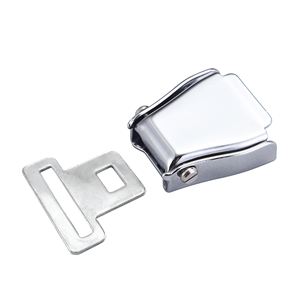 Boucle de ceinture de sécurité S50C en acier au carbone, finition lisse et brillante pour ceinture de siège de montagnes russes - Product Image 1