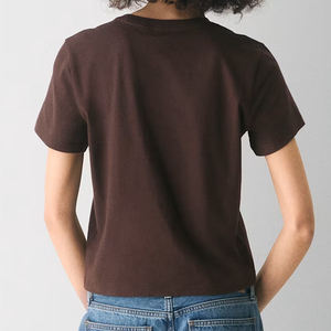 Camiseta Básica Lisa para Mujer, Algodón Premium Transpirable, Uso Diario Informal, Precio de Fabricante para Compradores Mayoristas, Ropa Casual 2026 - Product Image 6