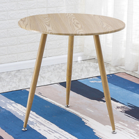 Table basse moderne en bois, table ronde de salon au design minimaliste pour la maison, le café et l'appartement