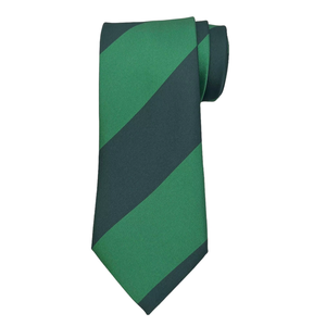 Conjunto de Corbata y Pañuelo de Bolsillo con Rayas Dobles Verdes para Hombre |   Combo de Corbata de Seda Premium |   Caja de Regalo Formal de Lujo para Bodas y Negocios - Product Image 2