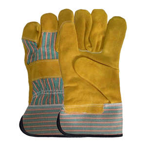 Gants de travail en cuir longs résistants à la chaleur personnalisés avec manchette de sécurité, légers, durables, de qualité supérieure, service OEM, Pakistan - Product Image 2