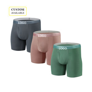 Calzoncillos Boxer de Algodón Lisos para Hombre, Calzoncillos Personalizados para Niños con Servicio OEM en Venta - Product Image 1