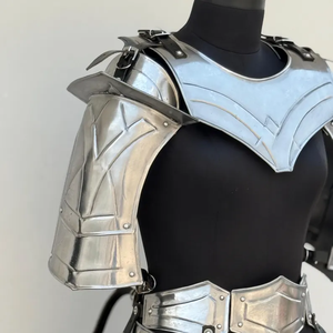 Traje de Armadura de Acero Hecho a Mano para Mujer, Disfraz Medieval de Cosplay, Estilo Guerrero, Protección para Fiestas de Recreación, Artesanía en Metal - Product Image 5