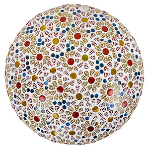 Lampe murale en mosaïque de verre en forme de bouquet de fleurs, style religieux, faite à la main, luminaire décoratif suspendu pour salon, salle à manger, décoration de la maison - Product Image 4