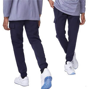 Pantalones deportivos tipo cargo de forro polar para hombre con múltiples bolsillos, pantalones deportivos cálidos, cómodos y elegantes para uso informal al aire libre - Product Image 2