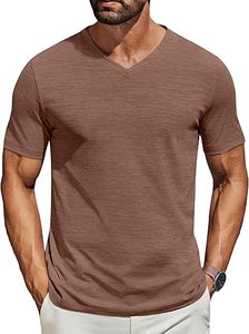 Fitness Lifestyle V-Neck T-<b>Shirt</b> <b>Men's</b> <b>Safari</b> Style Casual Sportswear <b>Men's</b> Comfortable Cotton Running Tee <b>Men's</b> Athletic Short - Product Image 2