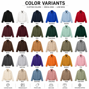 TAOP&ZA 2025 Frühling Sommer Herbst Einfarbig Retro Hochwertig Atmungsaktiv Umweltfreundlich Varsity Revers Reißverschluss Langarm Kurz - Product Image 5
