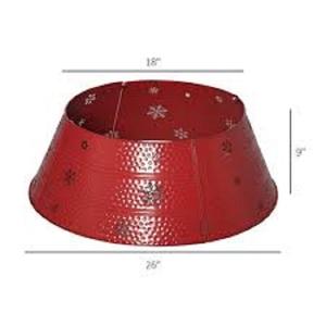 Collier de sapin de Noël décoratif en métal pour intérieur et extérieur, en acier inoxydable, pour fêtes, décoration de maison, ornement de Noël - Product Image 5