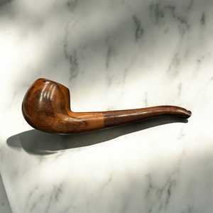 Pipe à fumer en bois faite à la main, forme naturelle, rustique, artisanale, objet de collection - Product Image 6