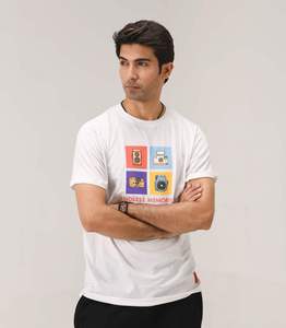 เสื้อยืดคอกลมแขนสั้นทรงปกติผ้าฝ้าย 100% คุณภาพสูง แห้งเร็ว สำหรับผู้ชาย รับผลิตตามแบบ แบรนด์ของคุณเอง เสื้อยืดโปรโมชั่นสำหรับทำงาน - Product Image 1