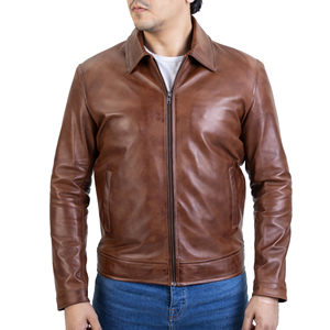 Customer Demanding <b>Winter</b> <b>Leather</b> <b>Jacket</b> for Men Soft Durable High Quality Modern Classic Outerwear Front Logo - Product Image 6