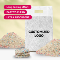 Litière pour chat en tofu et bentonite mélangée, vente en gros, agglomération rapide, contrôle efficace des odeurs, faible poussière, mélange écologique, 5 kg