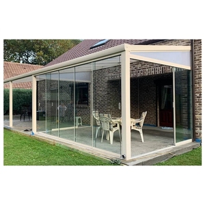 Jardín de invierno de aluminio de 4 estaciones Lean to Conservatory Sun rooms Green House Tuin Veranda porche de aluminio - Product Image 1