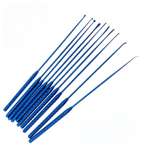 Micro-crochet manuel pour nerfs et vaisseaux de 21 cm en acier inoxydable/titane, instrument chirurgical, micro-spatule dissectionneuse de précision MOL - Product Image 5