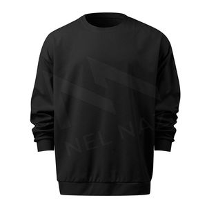 Ensemble de survêtement 2 pièces pour homme en coton tricoté épais avec logo personnalisé, sweat à capuche et pantalon décontracté, haute qualité, toutes saisons - Product Image 6