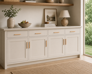 Poignée de meuble de cuisine multifonction en bois de noyer moderne, bouton de porte de placard en hêtre massif, poignée de tiroir allongée pour meubles - Product Image 5