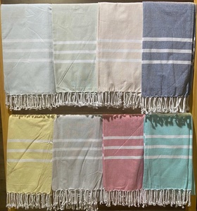 Peshtemal de plage rayé en sergé 100 % coton écologique - Product Image 3
