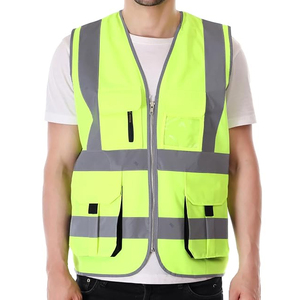 Gilet de sécurité réfléchissant pour moto, haute visibilité, classe 2 ANSI, imperméable, avec LED clignotantes, léger, pour travaux routiers - Product Image 2