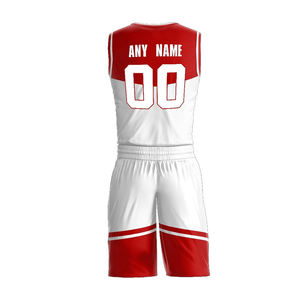 Uniformes de Baloncesto Personalizados de Primera Calidad, Antibacterianos, 100% Poliéster, Cuello en V, Servicio OEM - Product Image 4